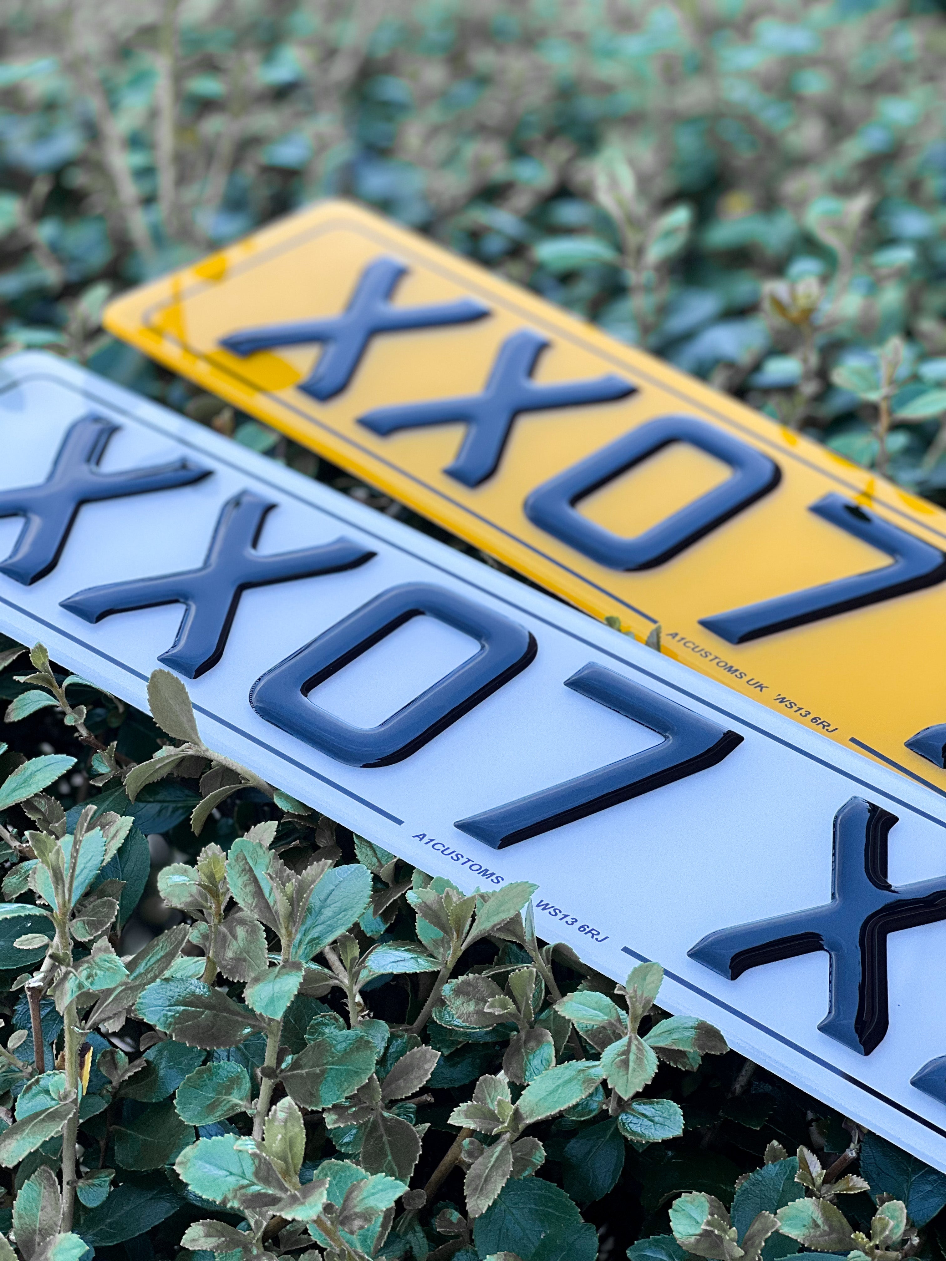 3d gel number plate road legal