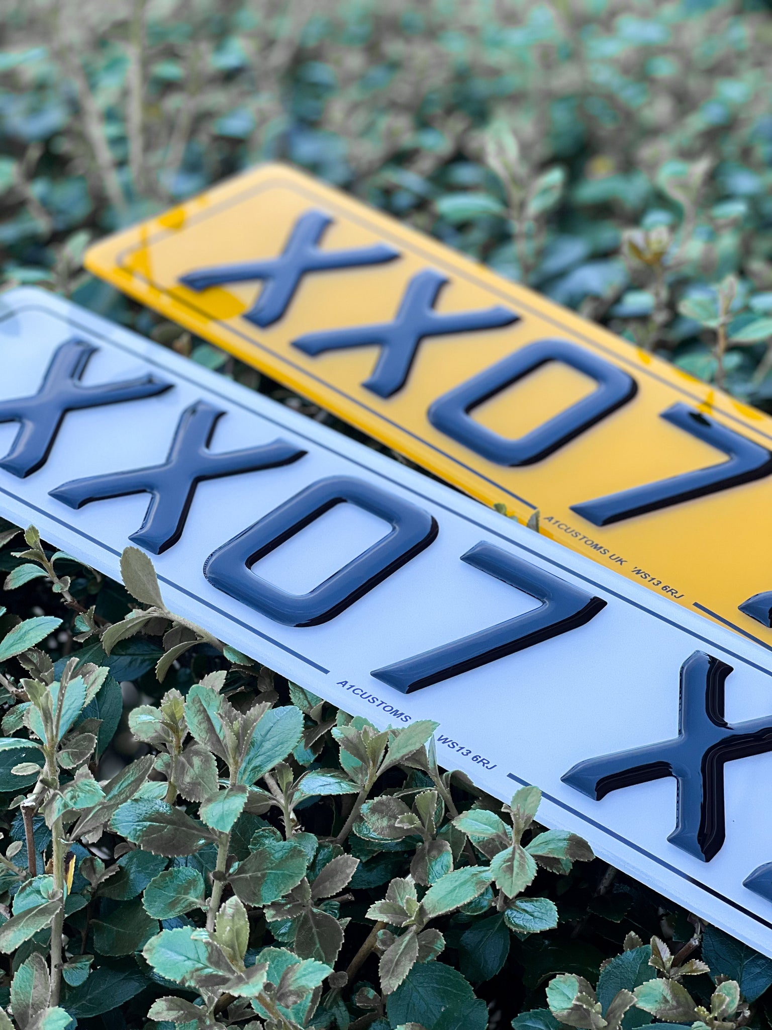 3D Gel number plates Road Legal – A1 CUSTOMS UK